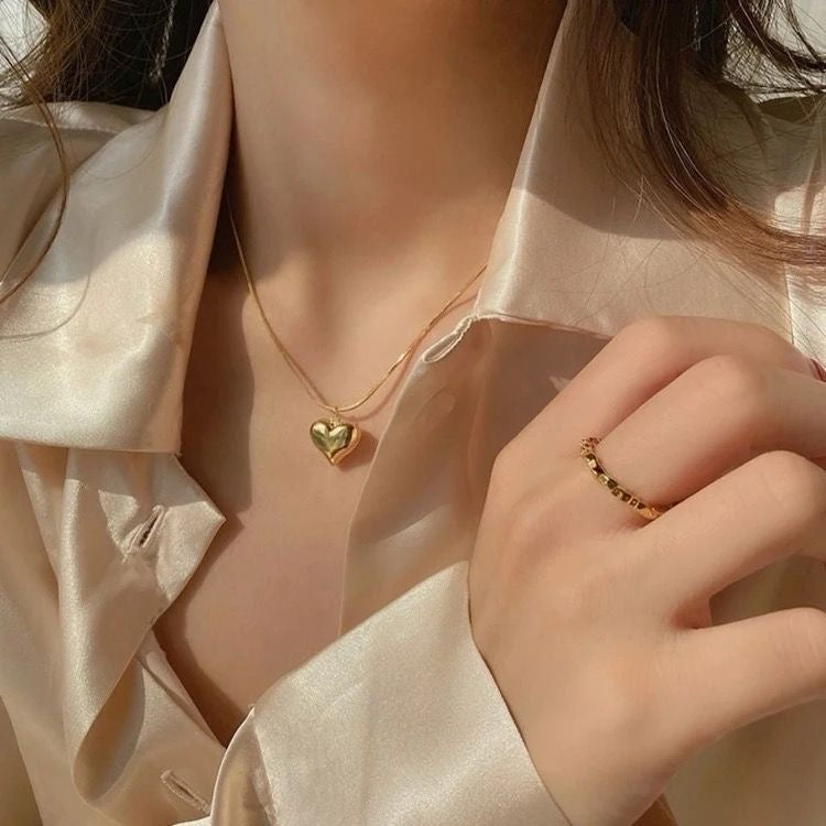 18k Heart chain
