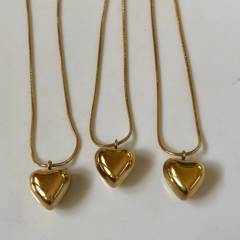 18k Heart chain